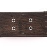 Ретро удлинитель Corriente темный дуб, бронзовые круглые ножки, Loft&Wood LW1020/12-26