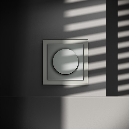 Диммер повор-нажим., Сталь, Voltum S70 VLS070305