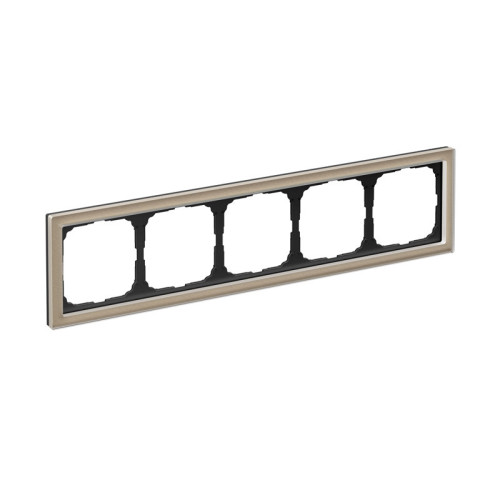 Рамка 5 местная, натуральное стекло, Шампань, ArtGallery SE GAL320505