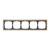 Рамка 5 местная, натуральное стекло, Шампань, ArtGallery SE GAL320505