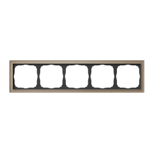 Рамка 5 местная, натуральное стекло, Шампань, ArtGallery SE GAL320505