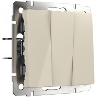 Выключатель 3 кл., Слоновая кость, Werkel W1130003