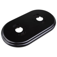 Рамка 2 местная пластик, Черный, Jantera Adagio JAD.2ON2.PG01