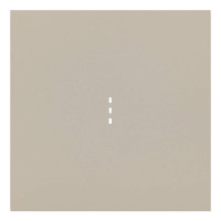 Лицевая панель выключателя 1 кл. с подсветкой, Латте, Rikett 35602 LT