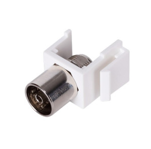 Вставка Keystone с коннектором TV, Белый, Rikkett 32554 WT