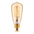 Ретро лампа накаливания ST48 F2 40Вт Е27, золотистая Sun Lumen 051-897