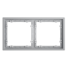 Рамка 2 местная, пластик, Серый, Voltum S70 VLS100216