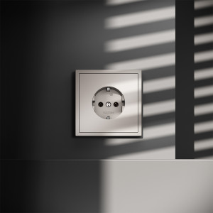 Розетка с З/К, Кашемир, VOLTUM S70 VLS040103