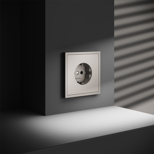 Розетка с З/К, Кашемир, VOLTUM S70 VLS040103