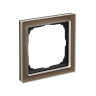 Рамка 1 местная, натуральное стекло, Мокко, ArtGallery SE GAL320601