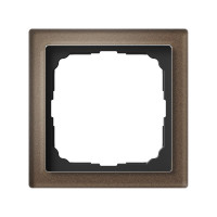 Рамка 1 местная, натуральное стекло, Мокко, ArtGallery SE GAL320601