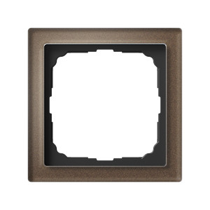 Рамка 1 местная, натуральное стекло, Мокко, ArtGallery SE GAL320601