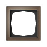 Рамка 1 местная, натуральное стекло, Мокко, ArtGallery SE GAL320601