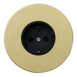 Розетка с З/К (внутренний монт.), Золото, Аrt Salvador EU040111