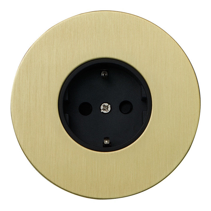 Розетка с З/К (внутренний монт.), Золото, Аrt Salvador EU040111 Розетка с З/К (внутренний монт.), Золото, Аrt Salvador EU040111