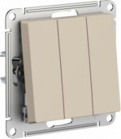 Выключатель 3 кл., Песочный, AtlasDesign SE ATN001231