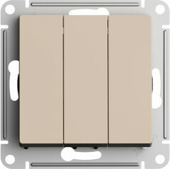 Выключатель 3 кл., Песочный, AtlasDesign SE ATN001231