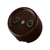 Розетка керамика телев. TV-R, Коричневый, Болонь TDM ELECTRIC SQ1820-0455