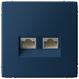Розетка компьютерная 2-я RJ45 Cat. 5e, Аквамарин, ArtGallery SE GAL001188