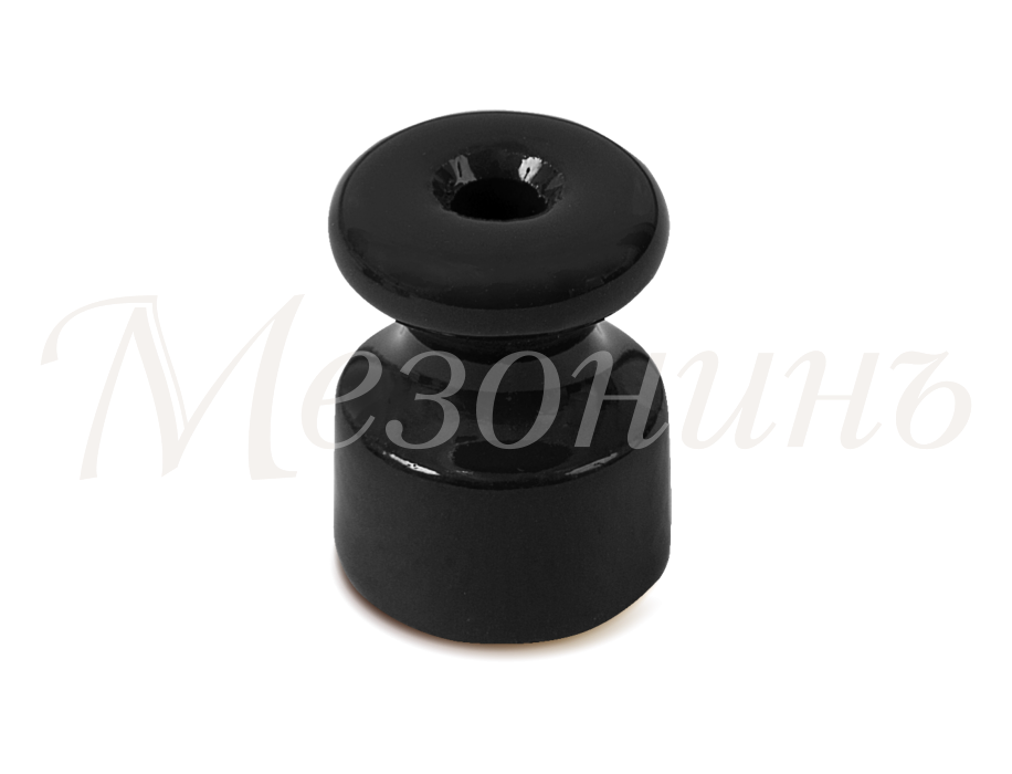 Кабельный изолятор керамика, Черный, ТМ МезонинЪ GE70025-05-R100 (100шт) Кабельный изолятор керамика, Черный, ТМ МезонинЪ GE70025-05-R100 (100шт)