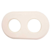 Рамка 2 местная керамика, Песочное золото, Bironi BF2-620-04