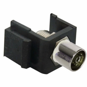 Вставка Keystone с коннектором TV, Черный, Rikkett 32554 BK