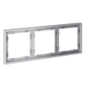 Рамка 3 местная, пластик, Серый, Voltum S70 VLS100316