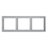 Рамка 3 местная, пластик, Серый, Voltum S70 VLS100316