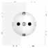 Розетка c З/К, Белый глянцевый, Voltum S70 VLS040101 Розетка c З/К, Белый глянцевый, Voltum S70 VLS040101