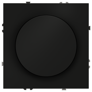 Диммер повор-нажим., Черный матовый, Voltum S70 VLS070308