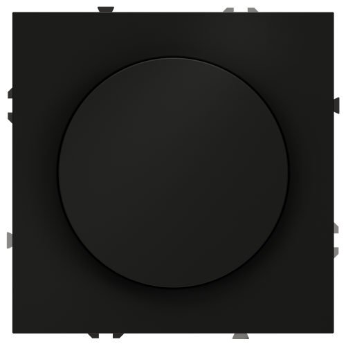 Диммер повор-нажим., Черный матовый, Voltum S70 VLS070308