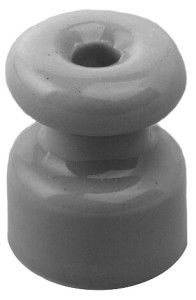 Кабельный изолятор керамика, серый, Retrika RI-022010