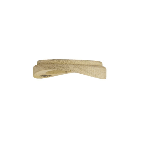 Рамка 1 местная деревянная на бревно D300 мм, восьмерка, дуб неокрашенный, Salvador НО31НК300