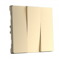 Лицевая панель выключателя 3 кл., Шампань, Werkel W1139011
