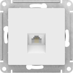 Розетка телефонная RJ11, Лотос, AtlasDesign SE ATN001381