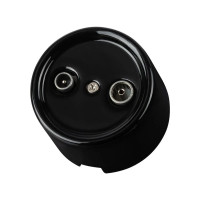 Розетка керамика телев. TV-R, Черный, Болонь TDM ELECTRIC SQ1820-0255