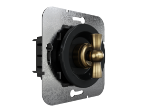 Выключатель повор. на 2 положения проходной (внутренний монт.), Антрацит/Бронза, Лахта ТМ МезонинЪ GE35404-58