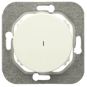 Выключатель кнопочный 1 кл. с подсветкой, Бежевый, серия Прованс, Bylectrica С110-3307