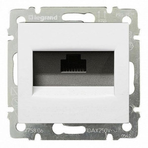 Розетка компьютерная RJ45 Cat. 5e, белый, Valena Classic Legrand 774230