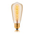 Ретро лампа накаливания ST58 F5 40Вт Е27, золотистая Sun Lumen 052-191