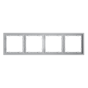 Рамка 4 местная, пластик, Серый, Voltum S70 VLS100416