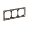 Рамка 3 местная, натуральное стекло, Мокко, ArtGallery SE GAL320603