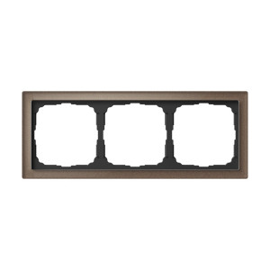Рамка 3 местная, натуральное стекло, Мокко, ArtGallery SE GAL320603