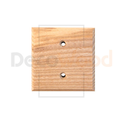 Накладка 1 местная деревянная на бревно D220 мм, ясень без тонировки, DecoWood ОМ1-220
