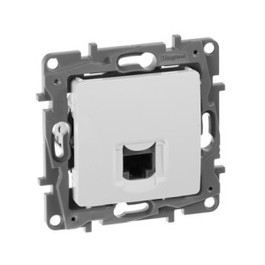 Розетка компьютерная RJ45 Cat. 5e, белый, Etika Legrand 672241