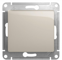 Выключатель 1 кл. проходной, Молочный, Glossa SE GSL000961