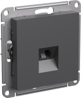 Розетка телефонная RJ11, Базальт, AtlasDesign SE ATN001481