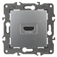 Розетка HDMI, Алюминий, Эра Elegance 14-3114-03