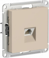 Розетка компьютерная RJ45 Cat. 6e, Песочный, AtlasDesign SE ATN001286
