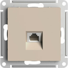Розетка компьютерная RJ45 Cat. 6e, Песочный, AtlasDesign SE ATN001286